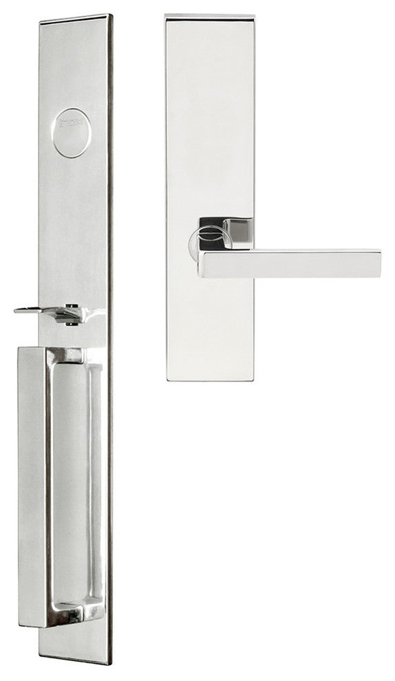 Tokyo Lever, Mortise Dummy Handleset, Right Hand, Polished Stainless Steel