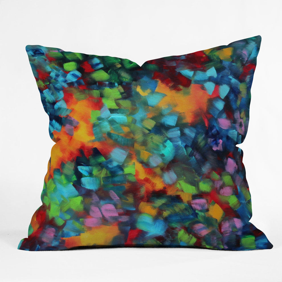 Madart Inc Color Blast Outdoor Throw Pillow, 26"x26"