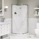 OVE Decors Breeze 34 in. Shower Kit w/ Walls,Base,Clear and Chrome Finish
