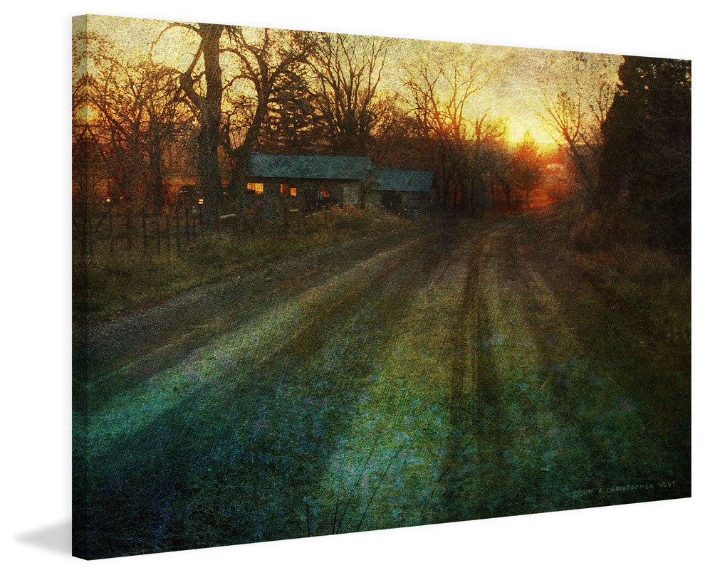 "House Down the Road" Painting Print on Canvas by Chris Vest