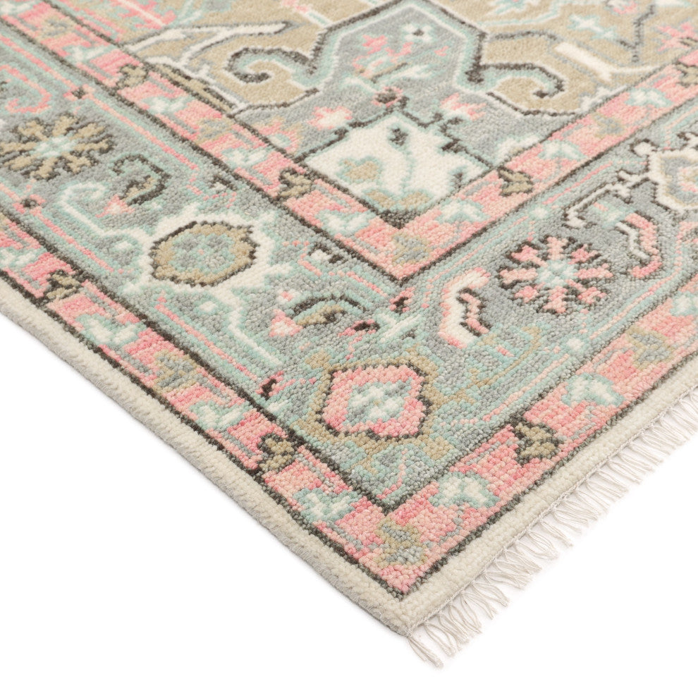 Miranda Handmade Area Rug Ivory, 3' 0" x 5' 0"