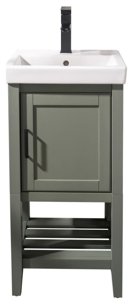 18" Pewter Green Sink Vanity