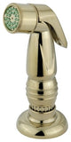 Gourmet Scape Kitchen Faucet Sprayer, Polished Brass