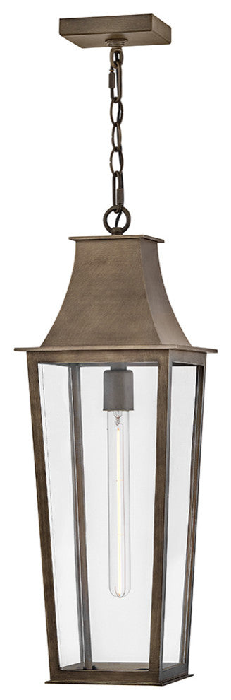 Hinkley Georgetown Large Hanging Lantern, Burnished Bronze