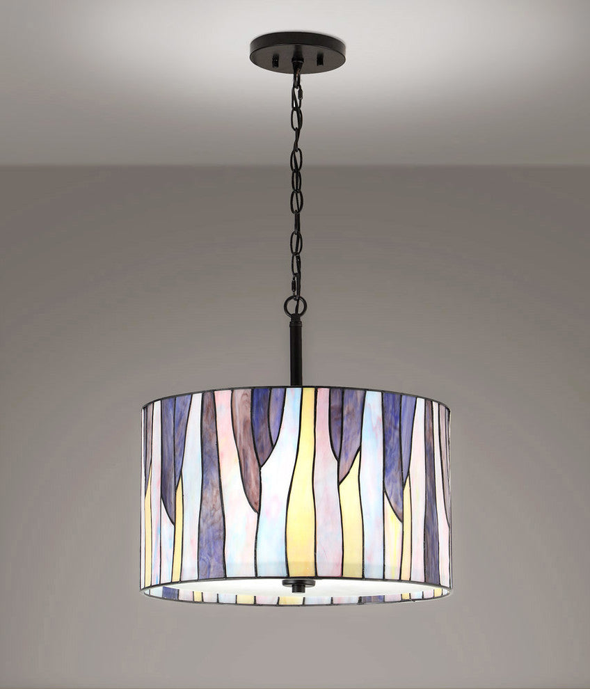 Barossa Tiffany Pendant Lamp, Purple, Purple