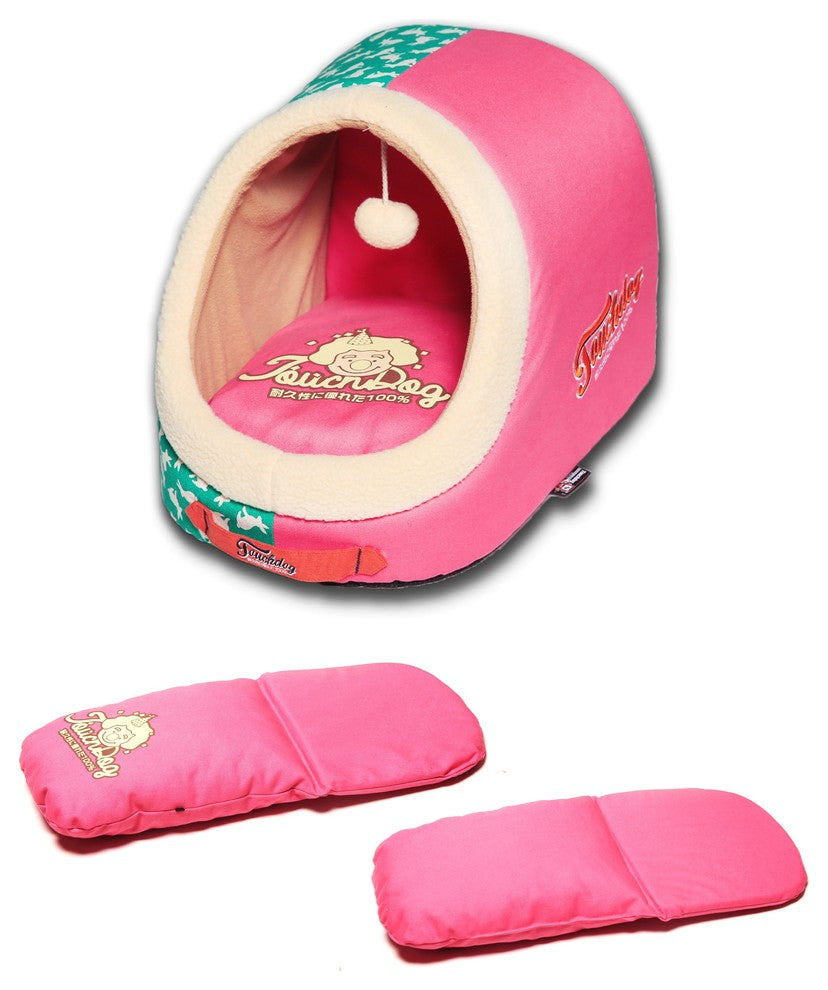Touchdog Rabbit-Spotted Active-Play Indoor Panoramic Designer Dog Bed