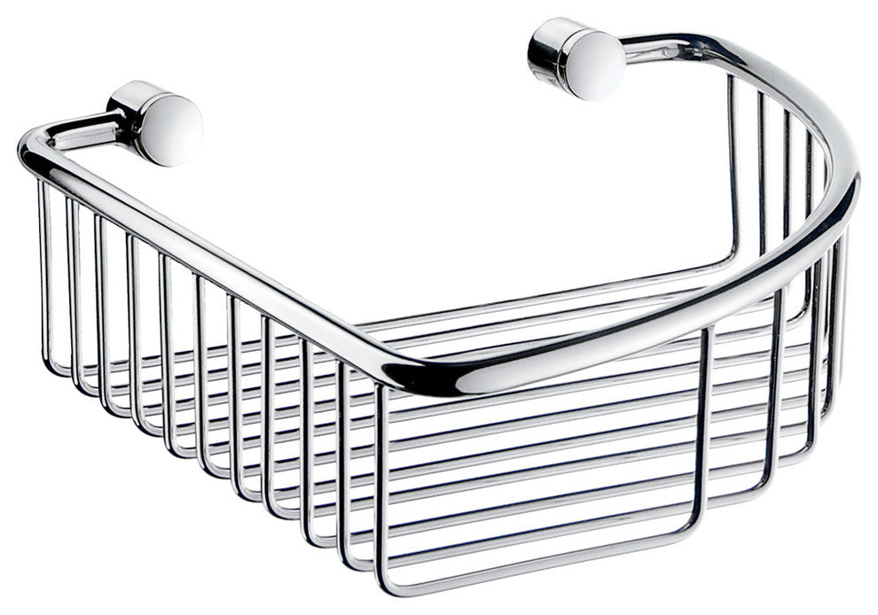 Villa Corner Soap Basket Polished Chrome