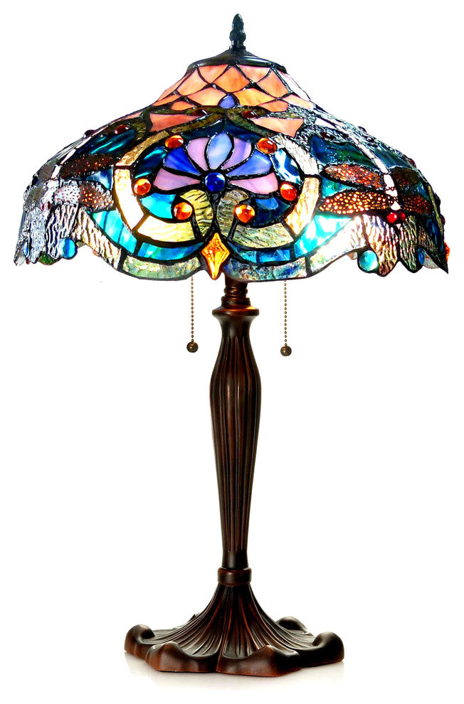 Lydia 2-Light Victorian Table Lamp