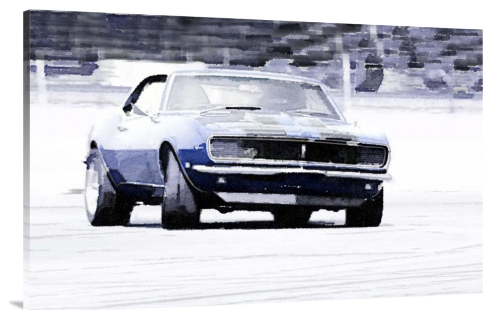 "1968 Chevy Camaro Watercolor" Fine Art Print