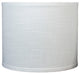 Classic Drum Linen Lamp Shade, Off White, 12"