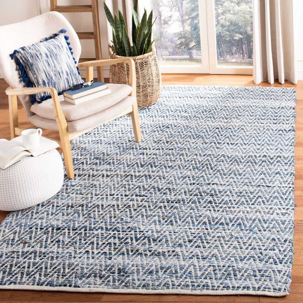 Safavieh Montauk Collection MTK423 Rug, Blue, 8' X 10'