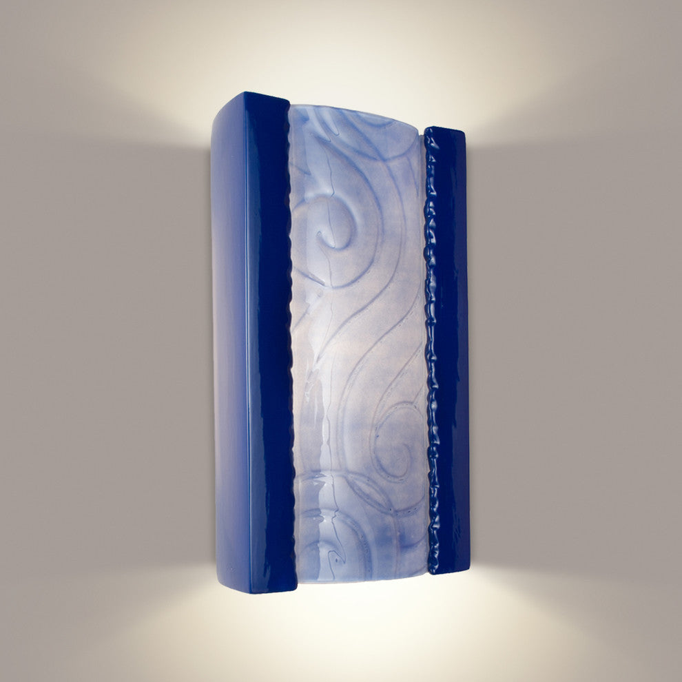 Clouds Wall Sconce, Cobalt Blue and Sapphire, Bulb Type: E12