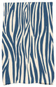 Wood Stripe Geometric Print Kitchen Towel, Navy Blue