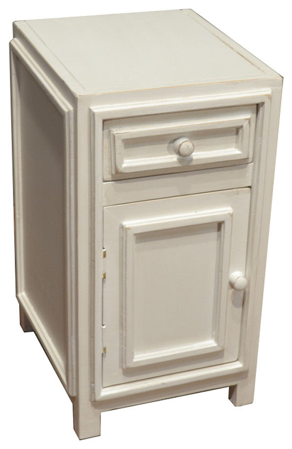 Landon White End Table