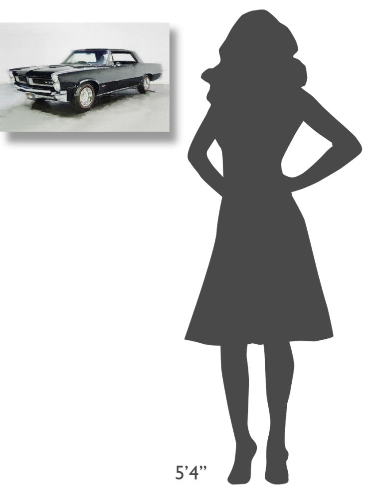 "1966 Pontiac GTO Watercolor" Fine Art Print