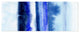 "Shorebreak Abstract B" Blue Abstract Wall Art Tempered Glass Wall Art 63" x 24"