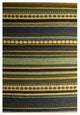 Handwoven Jute Rug, Green and Dark Olive, 6'x9'