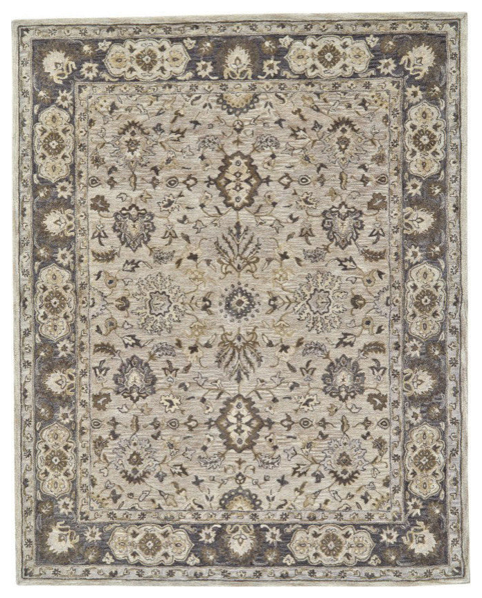Weave & Wander Botticino Rug, Gray, 5'x8'