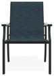 St. Catherine Sling Outdoor Armchair, Nimbus Ocean/Graphite
