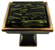 Hand Painted Abstract Golden Lines Crystal Glass Oil Rubbed Bronze Classic Knob