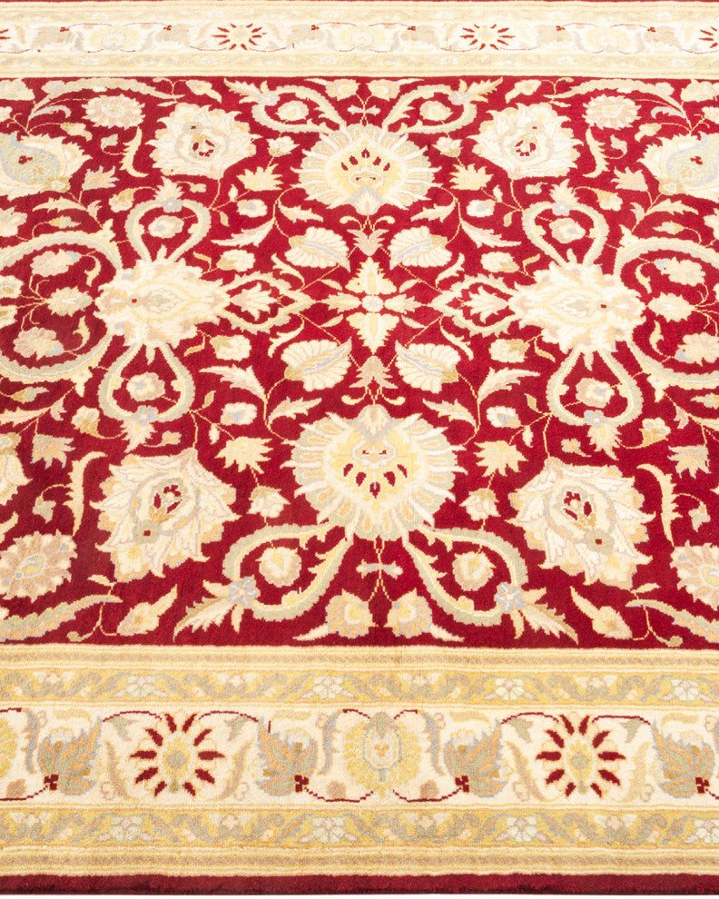 Mogul, One-of-a-Kind Hand-Knotted Area Rug Red, 4' 2" x 6' 5"