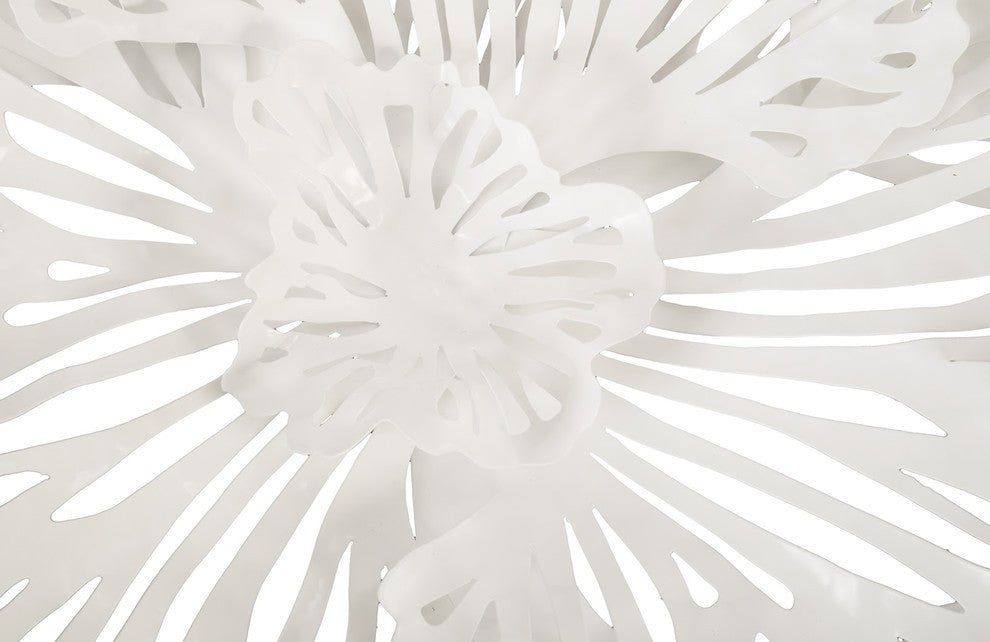 Flower Wall Art, White, Small