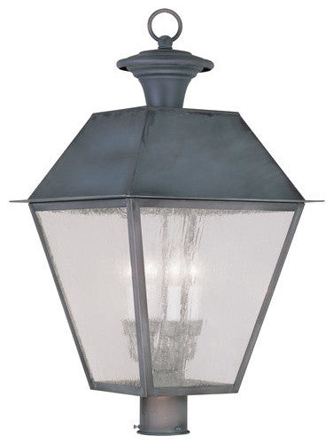 Mansfield Outdoor Post Head, Charcoal