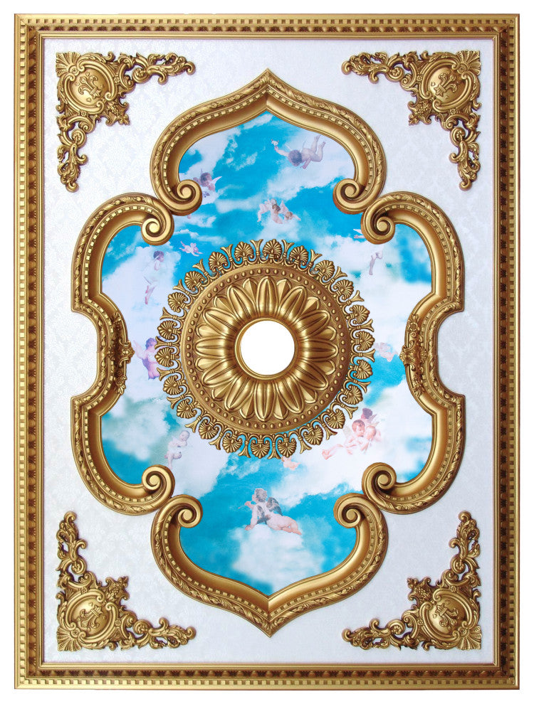 Artistry Lighting, Rectangle 63" x 47" Gold Ceiling Medallion (ART1216-F-021)