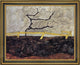 Egon Schiele Bare Tree behind a Fence - 18" x 24" Framed Premium Canvas Print
