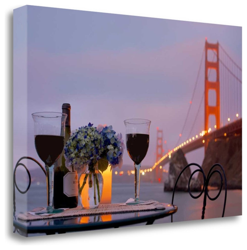 "Dream Cafe Golden Gate Bridge - 41" By Alan Blaustein, Gallery Wrap Canvas