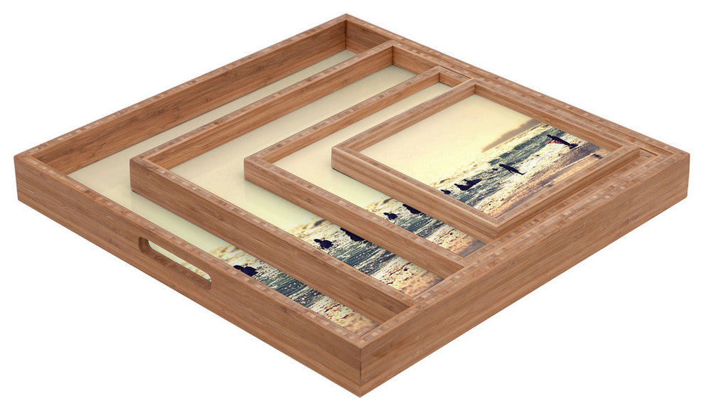 Deny Designs Shannon Clark Sunset Surfers Square Tray