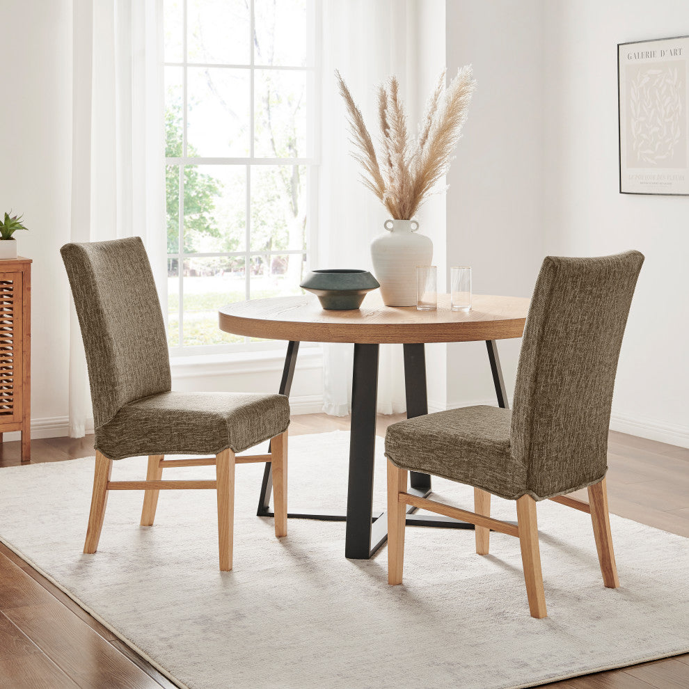 Milton Fabric Dining Side Chair, Pasadena Taupe
