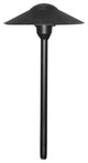 Low Voltage Landscape  Mushroom Light, Black, Halogen