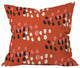 Morgan Kendall Red Scribbles Throw Pillow, 18"x18"