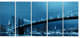"Manhattan Downtown Urban View" Canvas Print60"x28", 5-Panels