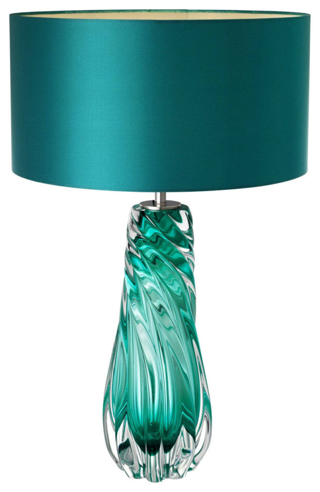 Teal Blown Glass Table Lamp | Eichholtz Barron