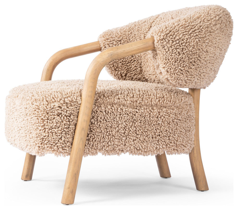 Brodie Chair Andes Toast, Smoked Grey