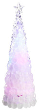 Icy Crystal Cone Tree LED Lighted Christmas Tree Figure, Multi Color, 18.5"