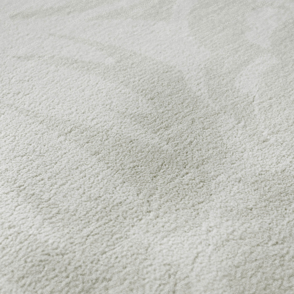 Premium Machine Washable Mayfield AMF551 Ivory 8' x 8' Round Rug