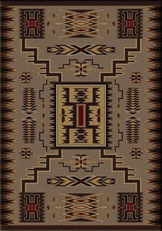 Storm Catcher Rug, Brown, 4'x5', Rectangle