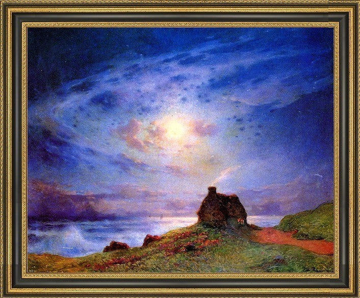 Ferdinand Du Puigaudeau the Customs Cabin Framed Premium Canvas Print, 20"x25"
