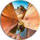 Water Inside Arizona Wave, Landscape Photo Round Wall Art, 36"