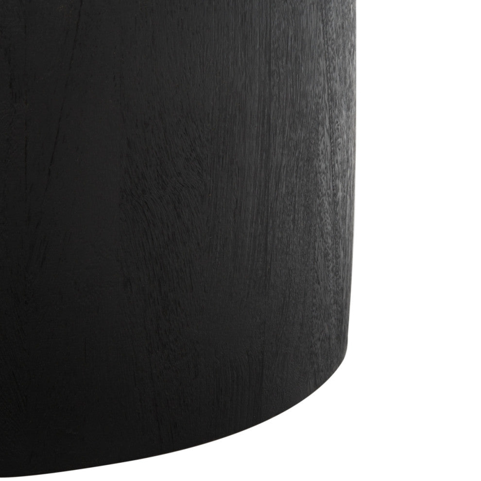 Safavieh Couture Hope Round Wood Coffee Table, Black