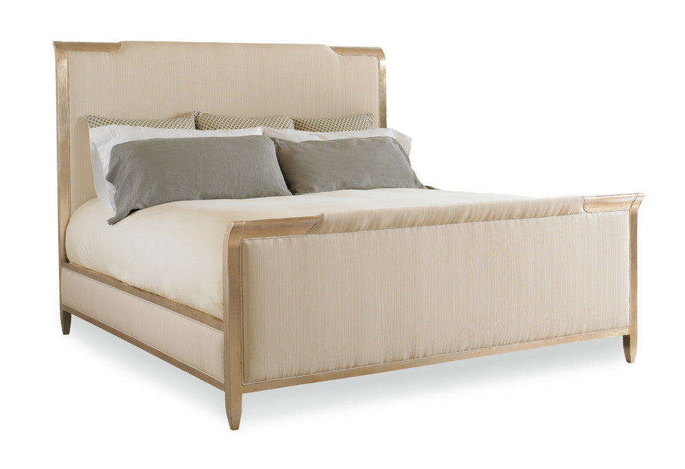 Nite, Shining Armor Gold Frame Upholstered Bed, King