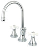 Kingston Brass Widespread Bathroom Faucet, Polished Chrome