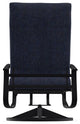 Belle Isle Cushion Deep Seat Outdoor Swivel Rocker, Indigo/Black