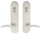 Air-Stream Lever, Tubular Entry, Double Cylinder, Satin Stainless Steel