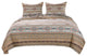 Greenland Home Fashions Phoenix Quilt Set Twin Tan