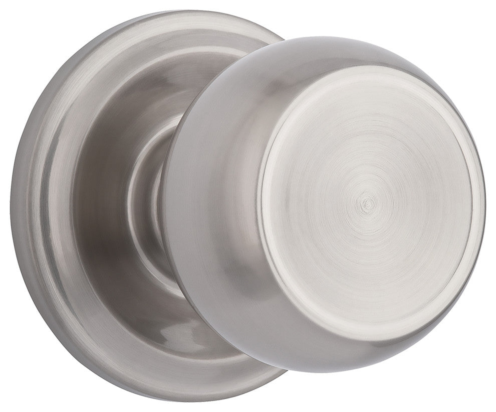 Brinks Push Pull Rotate Stafford Passage Knob, Satin Nickel