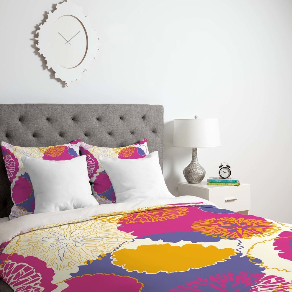 Deny Designs Karen Harris Brandywine Falls Merlot Incarnation Duvet Cover - Ligh